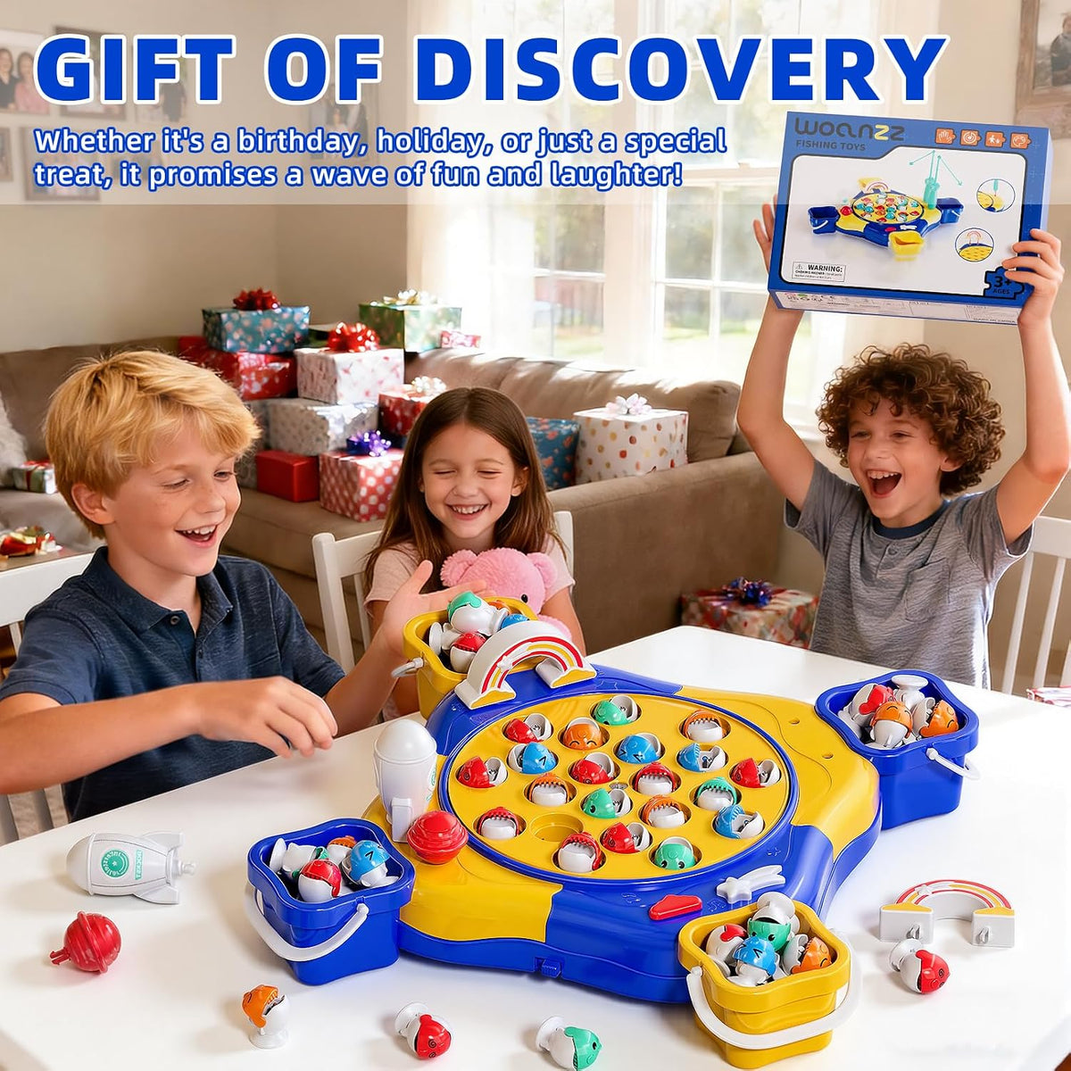 Exciting Magnetic Fishing Game for Kids – Fun Learning Toy for Ages 3-8, Blue