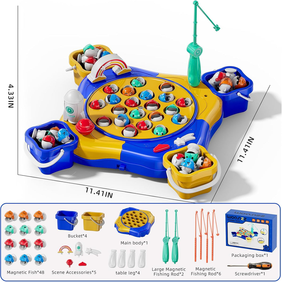 Exciting Magnetic Fishing Game for Kids – Fun Learning Toy for Ages 3-8, Blue