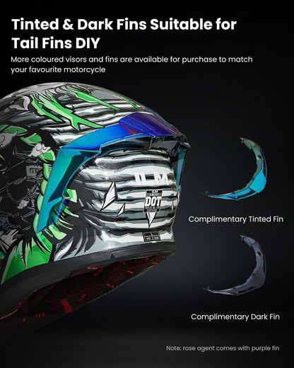 Motorcycle Helmet Full Face with Pinlock Compatible Motocross DOT Z501